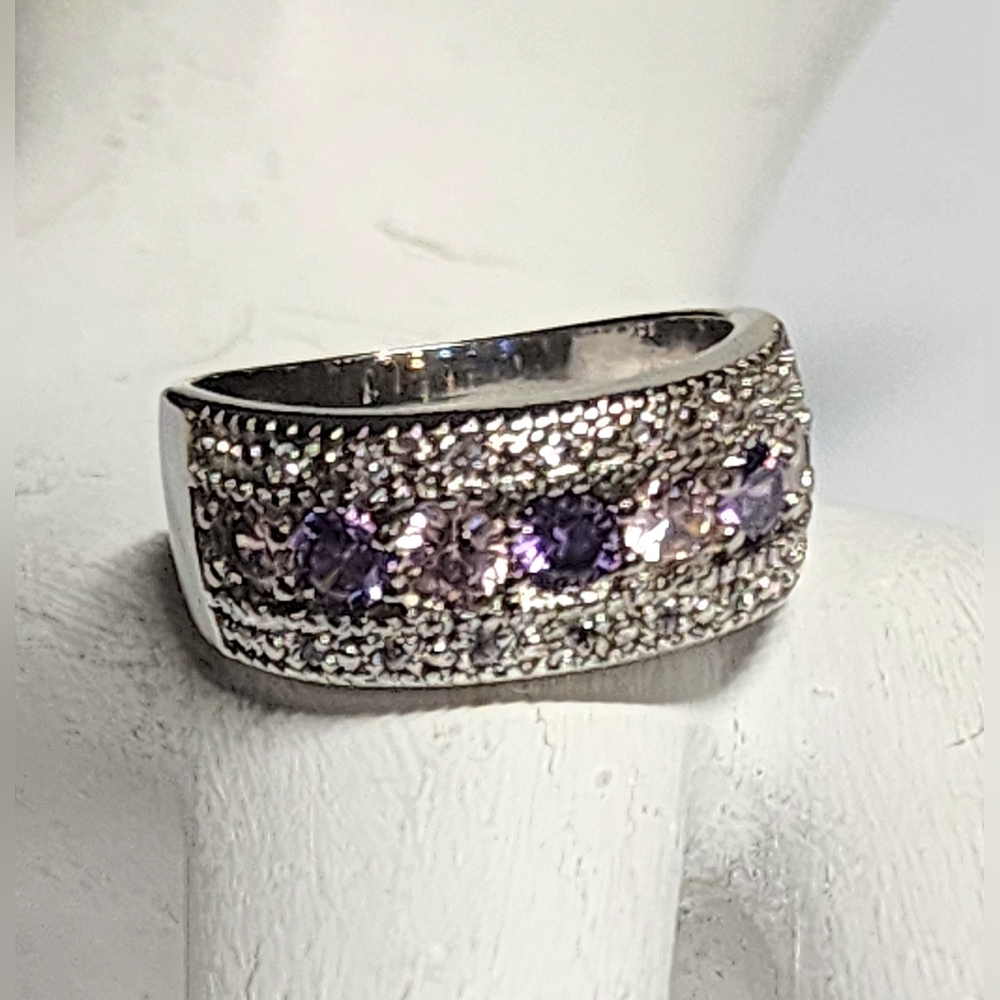 PURPLE PRINCESS RING SIZE 8 - Picture 8 of 11